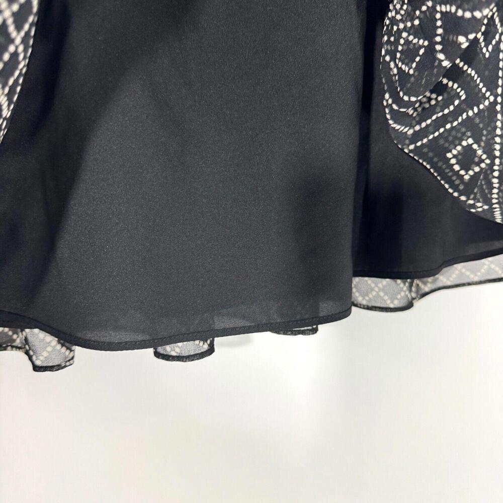 Madewell Women’s Size XS Black White Caravan Printed Flowy Mini Skirt New - Picture 4 of 8